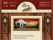 Tablet Screenshot of bigcheeseandpub.com